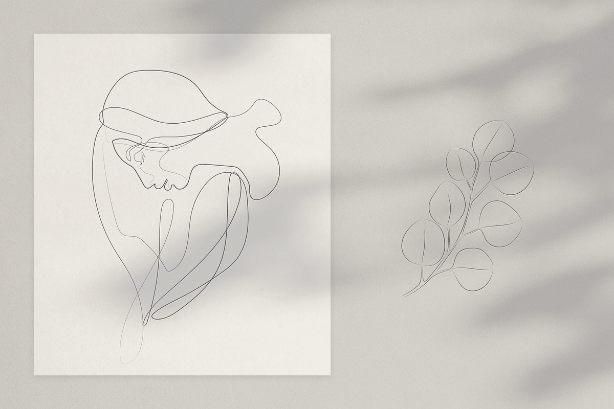 The Touch. Line Art Collection, a Person Illustration by le-genda (Photo 8 of 12)