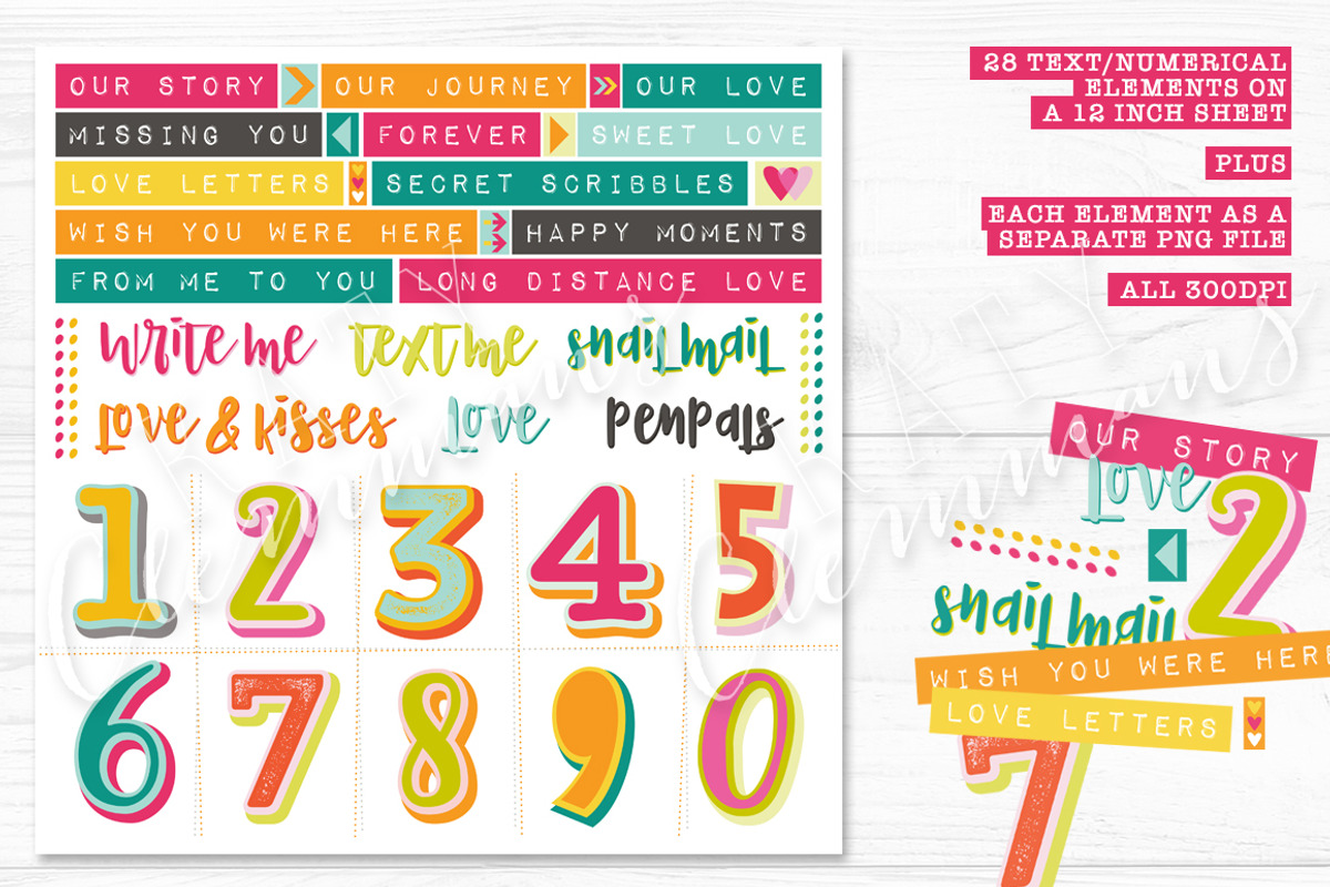 Love Letters digital scrapbook art, an Illustration by Katy Clemmans (Photo 5 of 8)