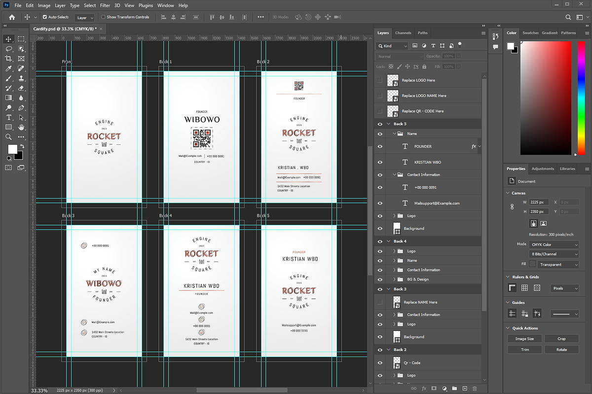 Cardify - Business Card Template, a Business Card Template by Ctrl space studio (Photo 6 of 9)