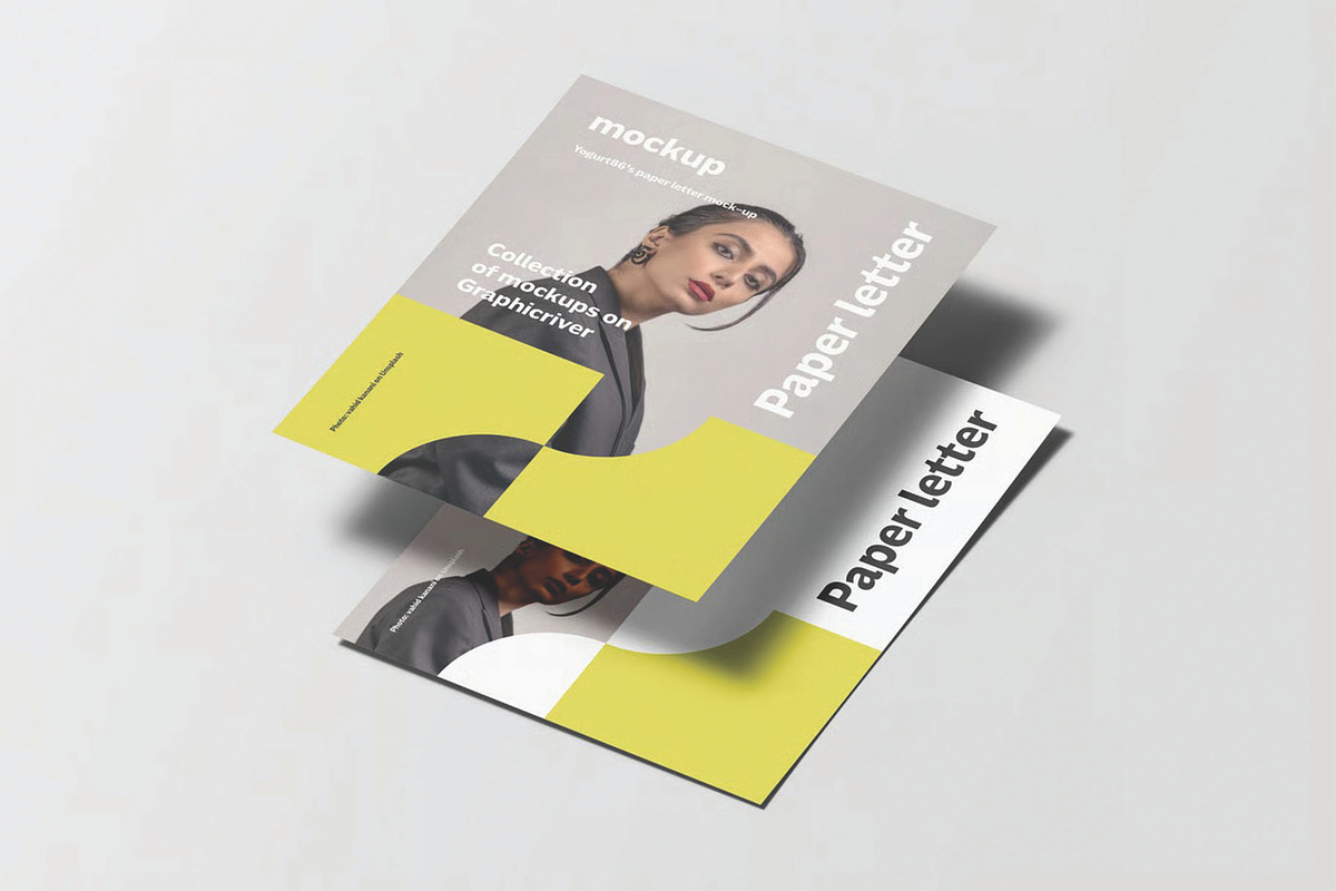 Paper Letter Mockup, an Advertising Mockup by DesignRushMarket (Photo 14 of 16)