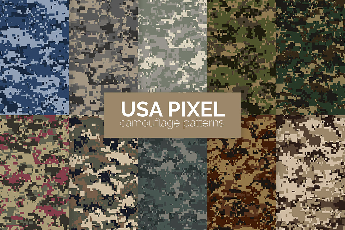 240 Camouflage Patterns Bundle, a Pattern Graphic by 3Y_Design (Photo 17 of 26)