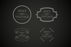 Vintage Logo Graphics Badges