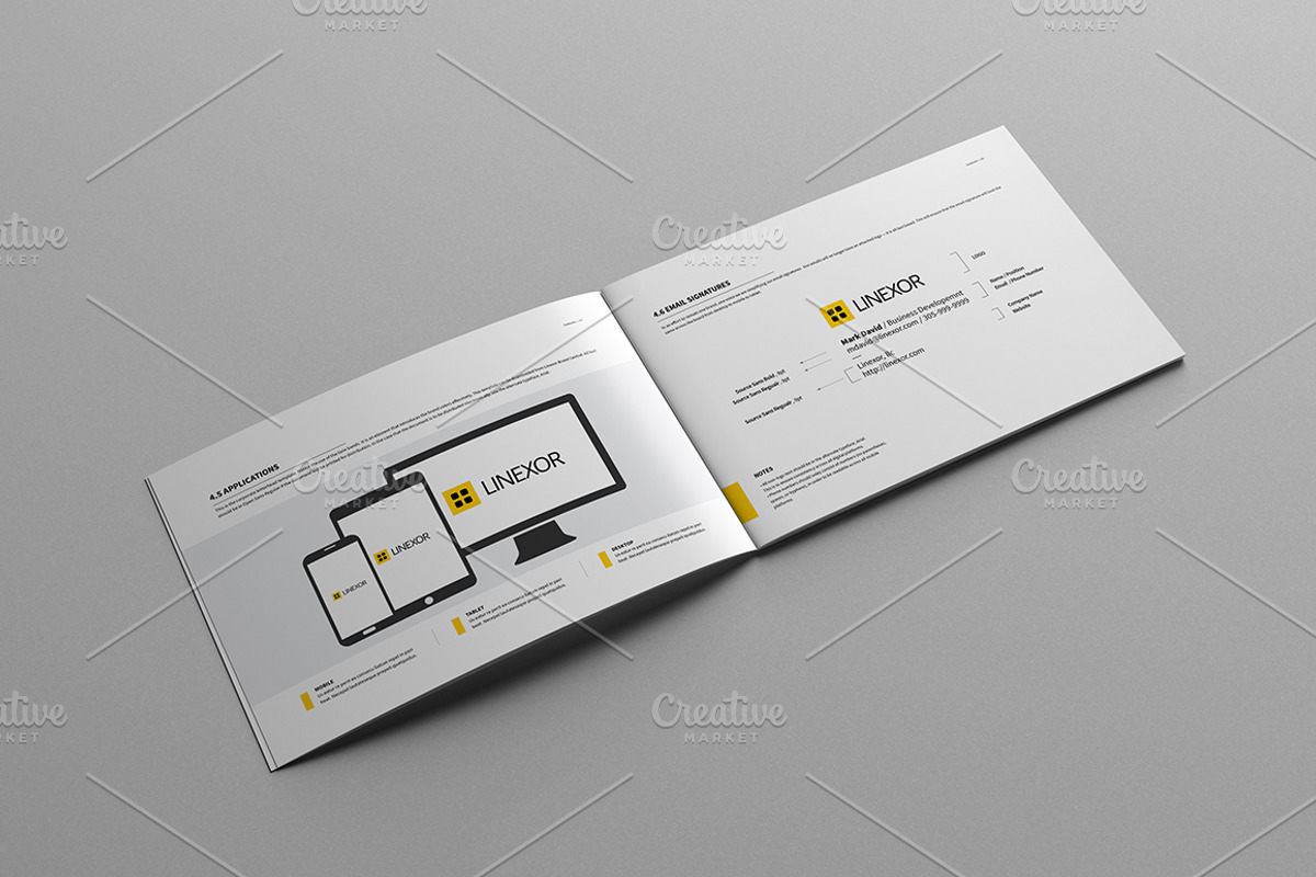 Brand Manual 32 Pages A4 / US Letter, a Brochure Template by Mastergfx (Photo 26 of 31)