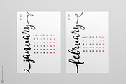 NEW 2021 Year Calligraphy Calendar, a Stationery Template by Bordo (Thumbnail 2 of 7)