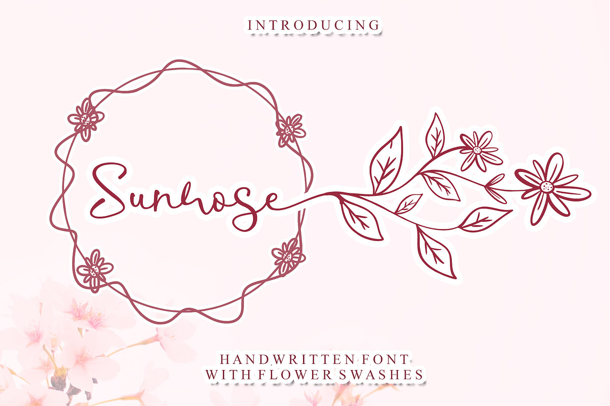 Sunrose, a Script Font by Letterafa Studio (Photo 1 of 5)