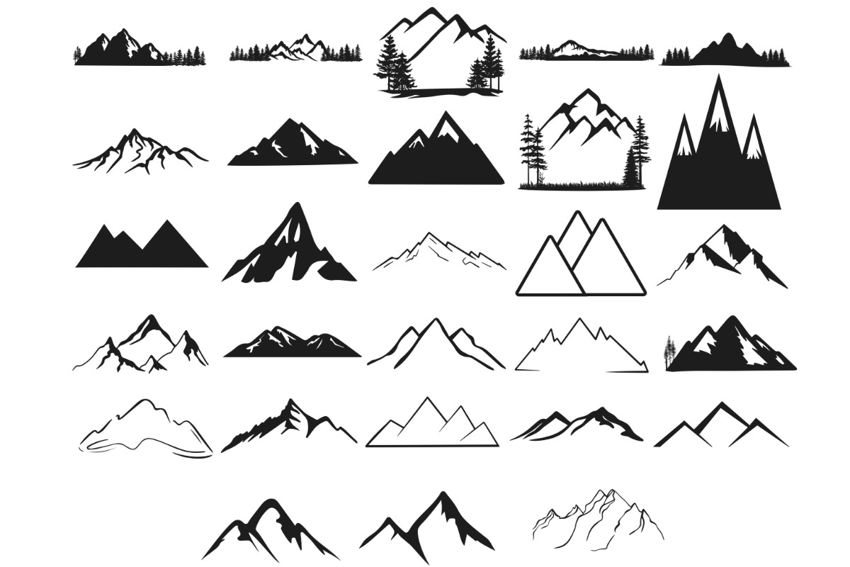 Mountain Range Set 3 Procreate Brush, a Brush Add-On by Disasterology Ink (Photo 8 of 10)