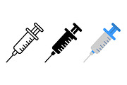 Syringe Vector Icon Set, an Object Graphic by Artonix (Thumbnail 2 of 3)