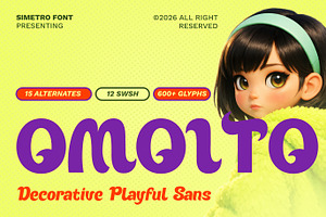 Omoito - Decorative Playful Sans