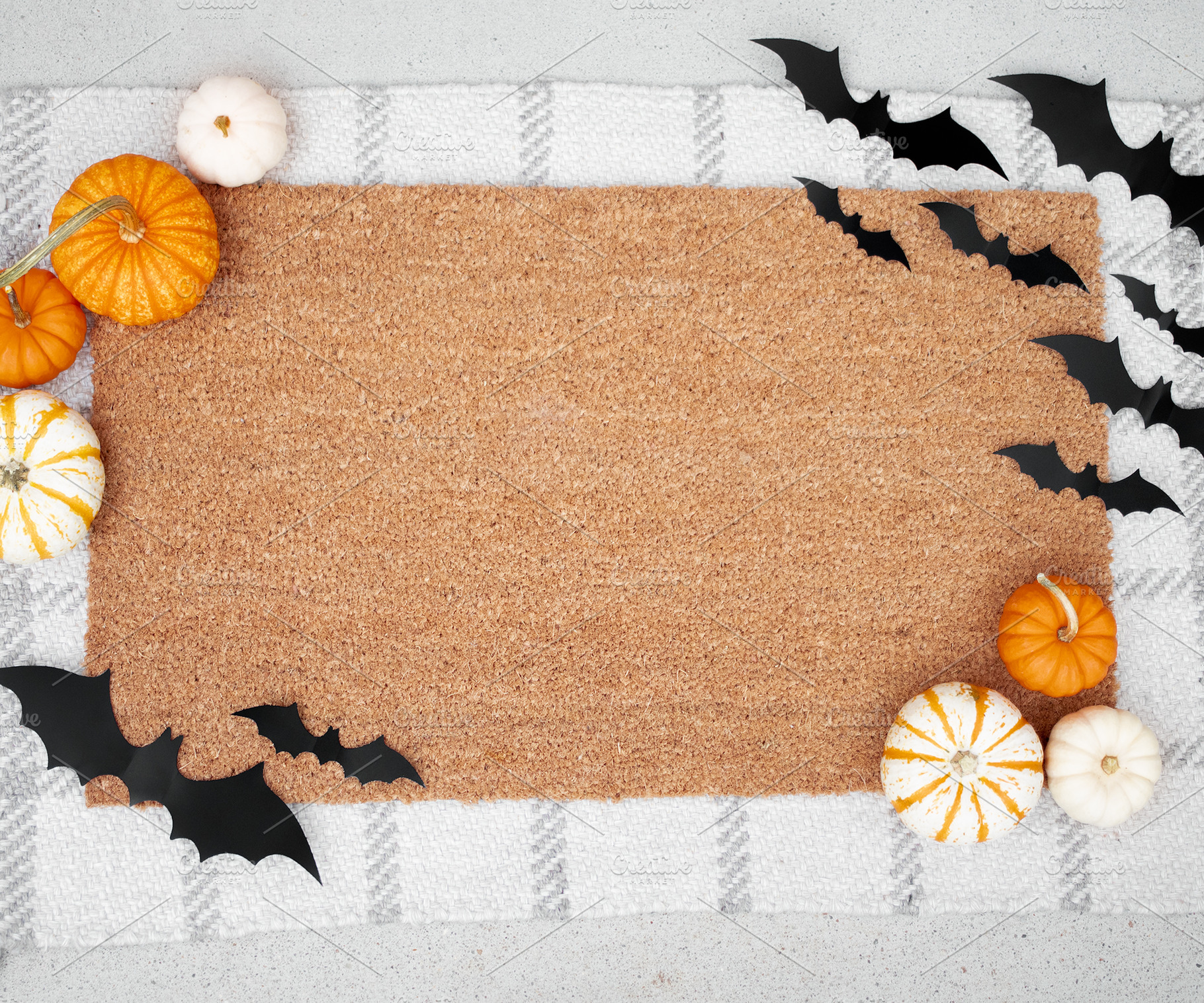 Halloween Doormat Mockup, a Holiday Photo by Rebecca Lane Graphics