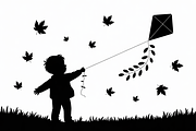 Kids Flying Kite Laser Cut Bundle, an Object Graphic by balal (Thumbnail 8 of 11)