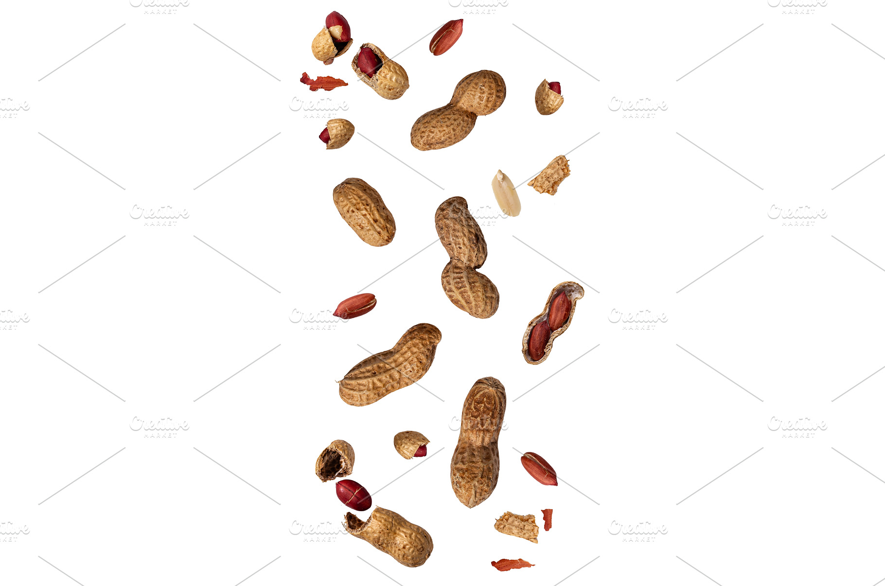 Peanuts with shell and peeled nut, a Food & Drink Photo by Yulia Furman