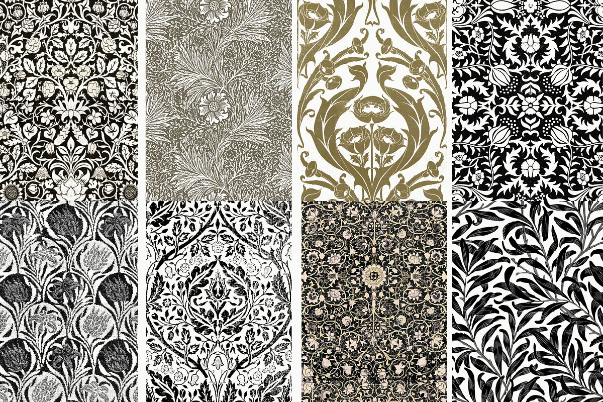 William Morris Ornament Pack 1, a Pattern Graphic by ARTOZEN DIGITAL (Photo 14 of 16)