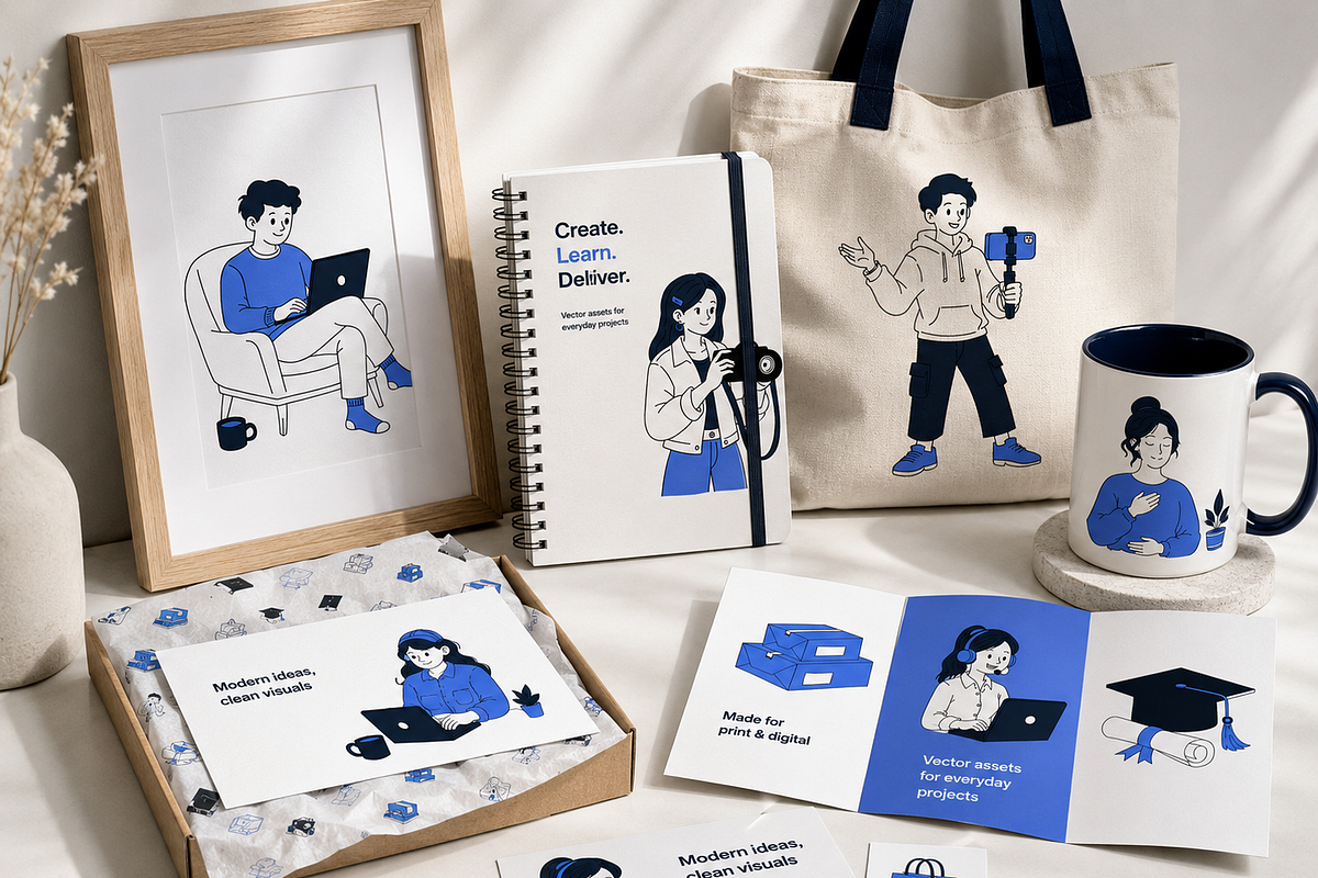 Business & Work Illustration Assets, an Object Graphic by Nerokanji_Designs (Photo 2 of 4)