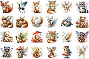 Charming Fairy Woodland Animals Clip, an Illustration by Sublimation Artist (Thumbnail 2 of 6)