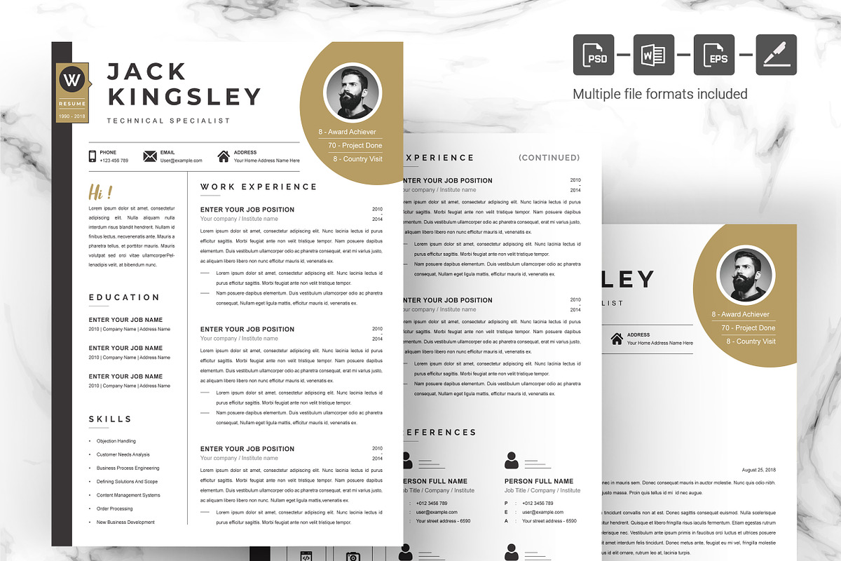 CV Designs, Printable CV Design Word