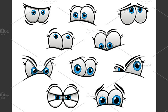Big Blue Eyes Fo Cartoons Or Comics