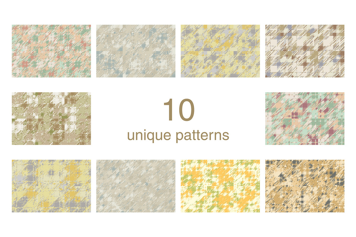 Abstract Backgrounds EPS + JPG, a Pattern Graphic by Plaid4You (Photo 2 of 9)