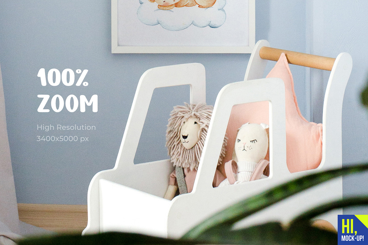 Kids Room Frames Interior Mockups, a Product Mockup by Hi, Mock-Up! (Photo 2 of 7)