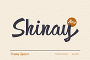 Shinay Display Font, a Script Font by nizarbagasm (Thumbnail 1 of 8)