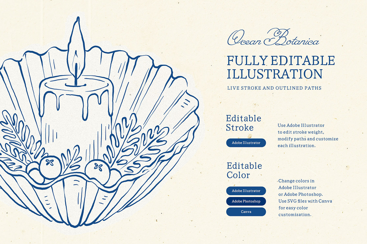 Coastal Christmas Illustration Kit, a Seasonal Illustration by KetteCreate (Photo 14 of 21)