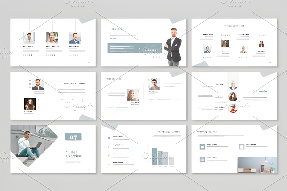 Minimalist Business Plan Presentatio, a Presentation Template by Design Station (Photo 7 of 9)