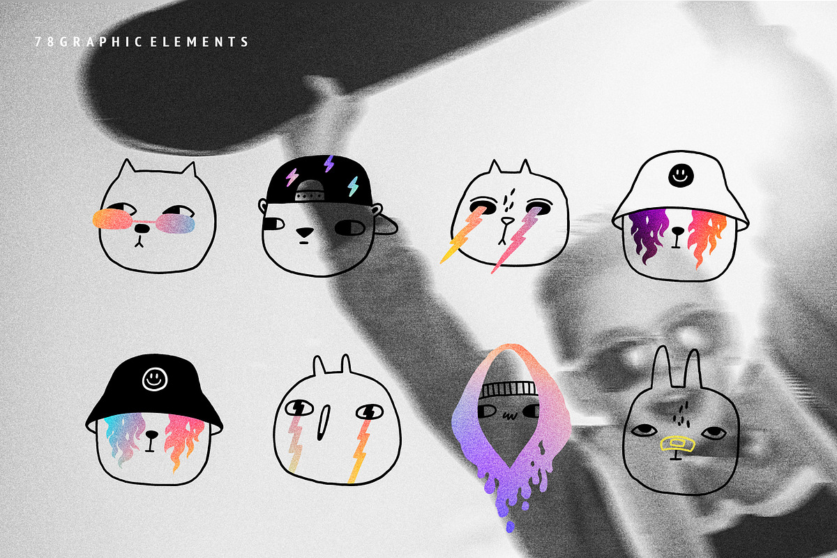 Rebel Kids collection, an Illustration by tatiletters (Photo 4 of 10)