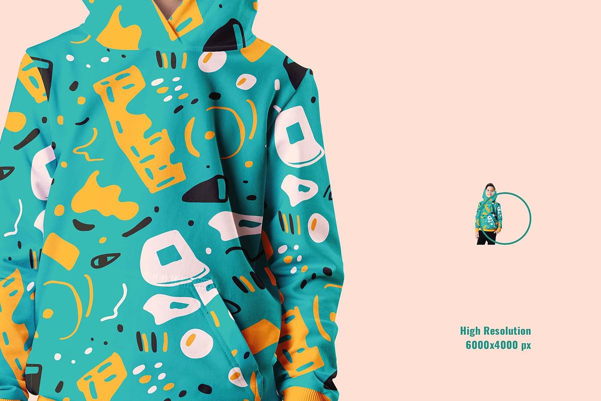 Kids Pullover Hoodie Mockup, a Hoody Mockup by Designertale (Photo 5 of 7)