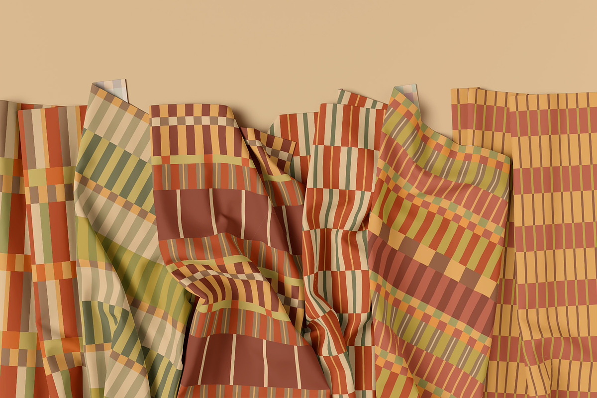 Cozy autumn geometric patterns, a Pattern Graphic by Tani Kuzminka (Photo 2 of 25)