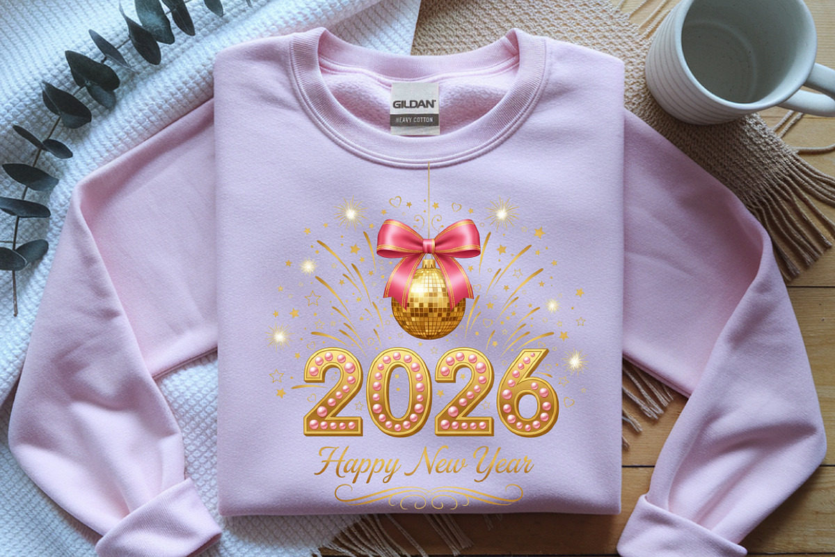 2026 Happy Glitter New Year PNG, an Illustration by SinaCreation (Photo 2 of 11)