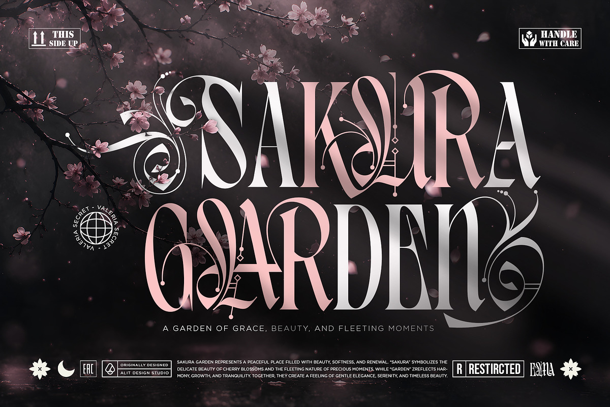 Valeria Secret Typeface, a Blackletter Font by alit design (Photo 3 of 17)