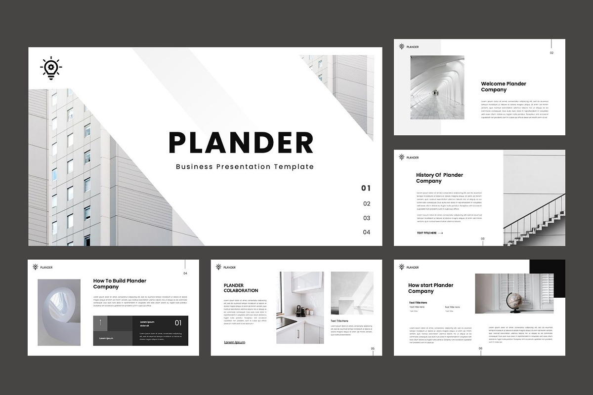 PLANDER  Minimal Keynote Template, a Presentation Template by Rizki Herdian (Photo 2 of 5)