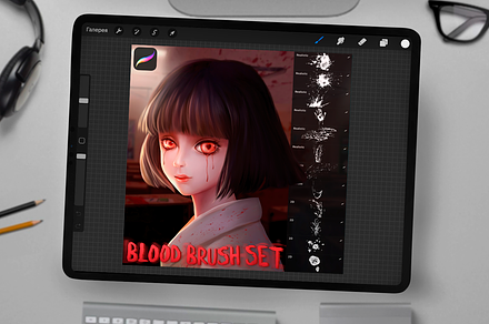 Blood Brush Set for Procreate