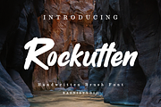 Rockutten Handwritten Brush Font, a Handwritten Font by Basnistudio (Thumbnail 1 of 5)
