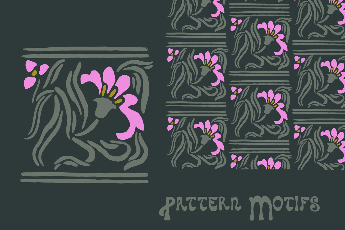 Art Nouveau Graphics & Font, a Graphic by Liz Kohler Brown (Photo 15 of 33)