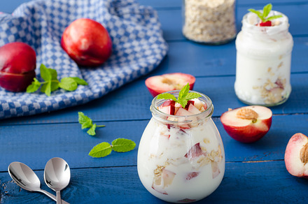 Domestic yogurt with fruit and granola stock photo containing yogurt and, a Food & Drink Photo by Stepanek Photography