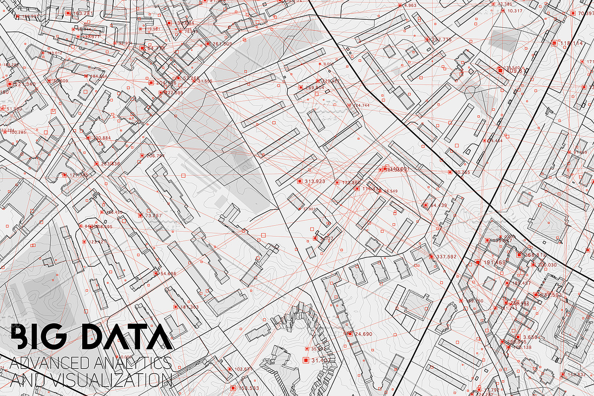 Big Data City Maps, an Object Graphic by GarryKillian (Photo 7 of 7)
