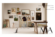 Vintage Frame Mockup Bundle Set of 9, a Household Mockup by Mockup Art Atelier (Thumbnail 2 of 18)