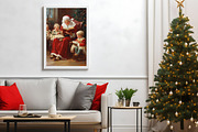 Vintage Christmas Wall Art Set, an Illustration by PrintablesByFranklyn (Thumbnail 3 of 9)