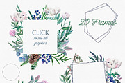 Winter wedding watercolor flowers, an Object Graphic by JSolomatina (Thumbnail 4 of 10)