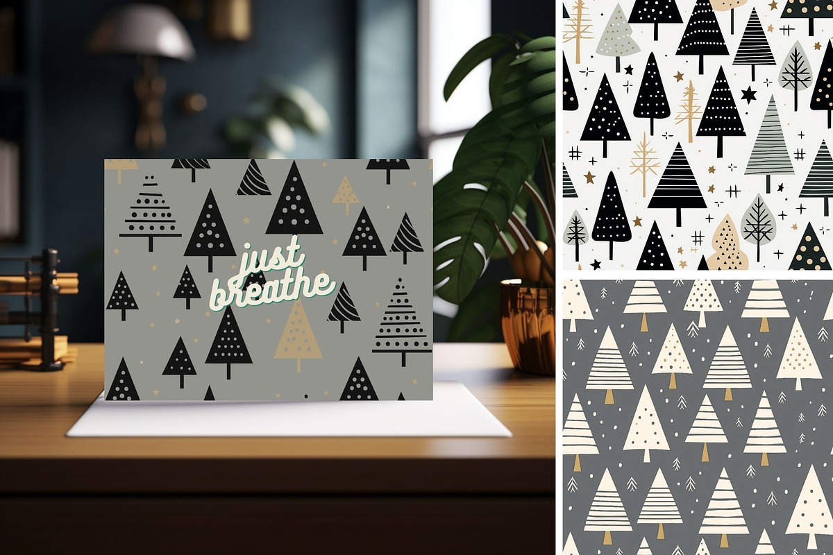 14 seamless minimalism Christmas, a Pattern Graphic by ARTOZEN DIGITAL (Photo 7 of 14)