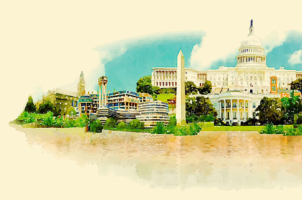 washington, a Work Illustration by fJEyau