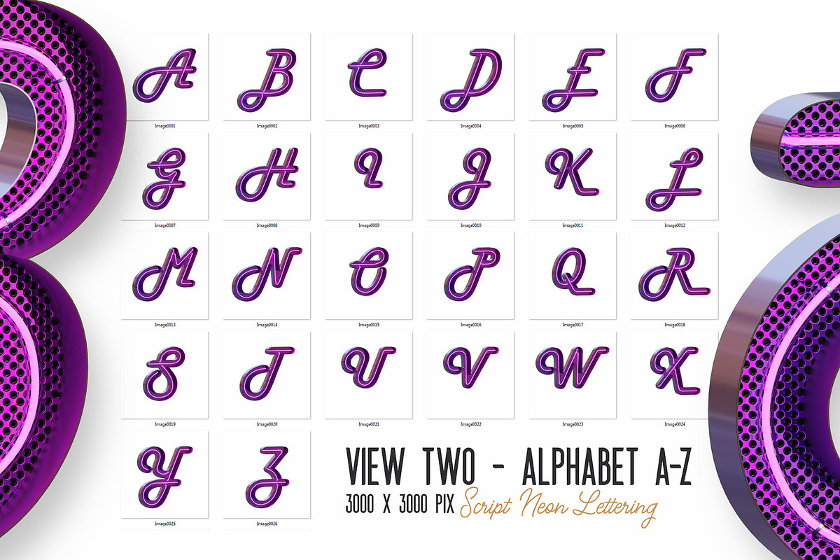 Script Neon 3D Lettering, a Graphic by TVartworks (Photo 14 of 25)