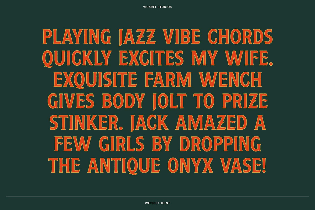Whiskey Joint // Vintage Font, a Font by Vicarel Studios (Photo 6 of 13)