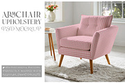Armchair Upholstery Mockup, a Household Mockup by mock-ups (Thumbnail 1 of 13)