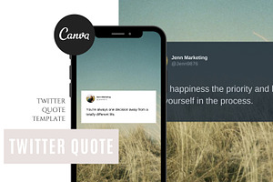 Twitter Quote Template For Canva