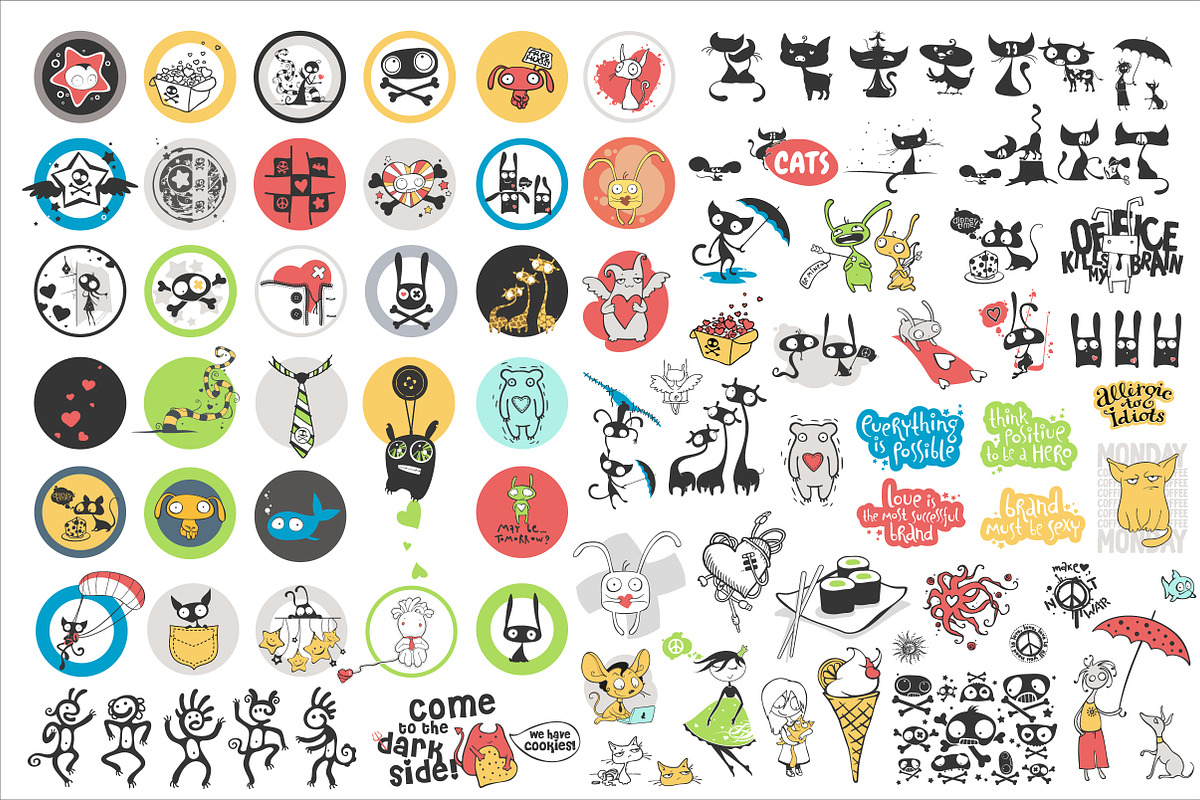 Vector Cartoon Bundle, a Decorative Illustration by Nina's Illustration Shop (Photo 6 of 6)