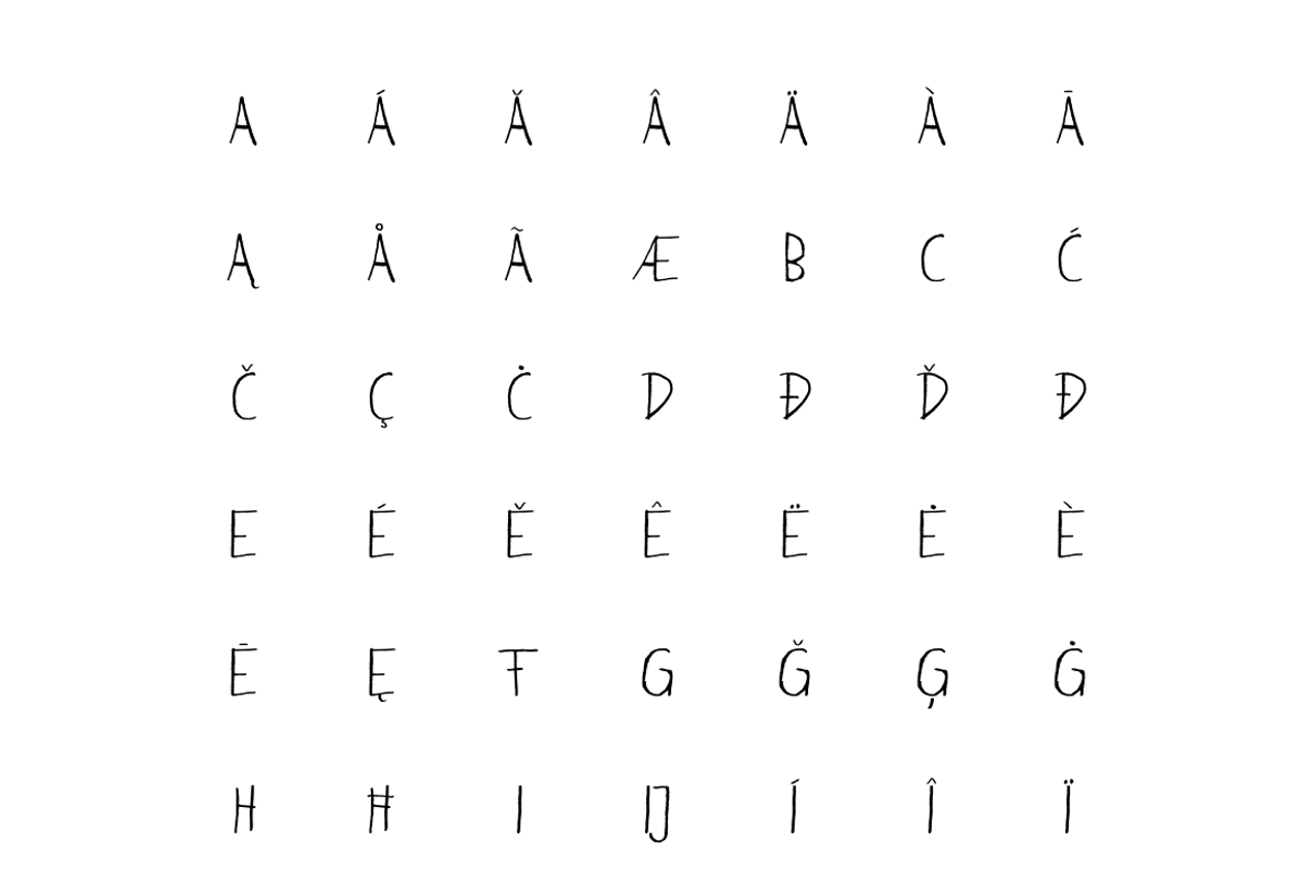 Josia Typeface preview 4