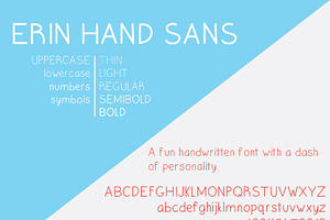 Erin Hand Sans Font Family 