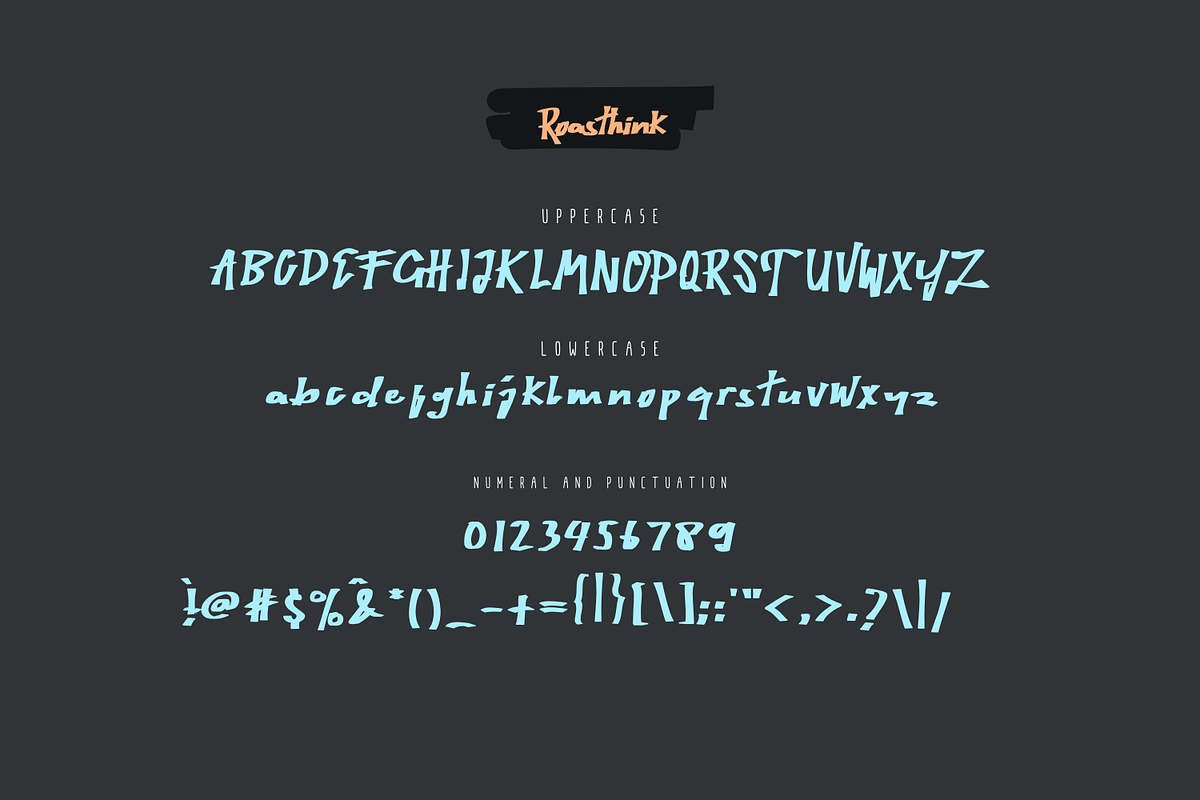 Roasthink, a Font by Mozyen Studio (Photo 5 of 7)