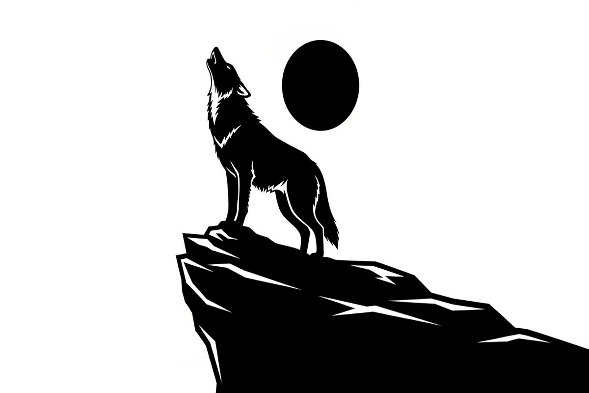 40 Wolf Moon Silhouette Vector Bundl, an Illustration by Amazin_art (Photo 13 of 41)